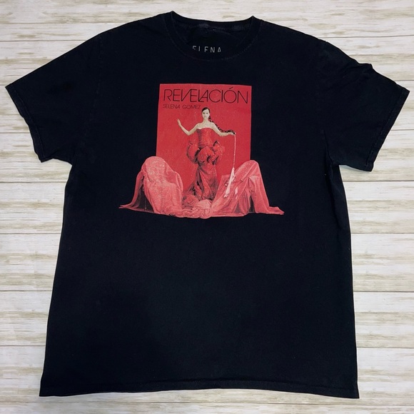 Selena Gómez Revelación Black Tshirt Sz XL - Picture 2 of 3